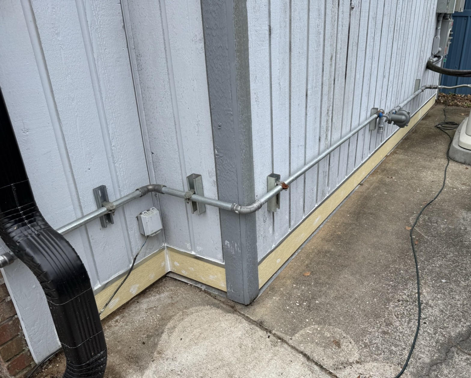 Hardie trim with flashing