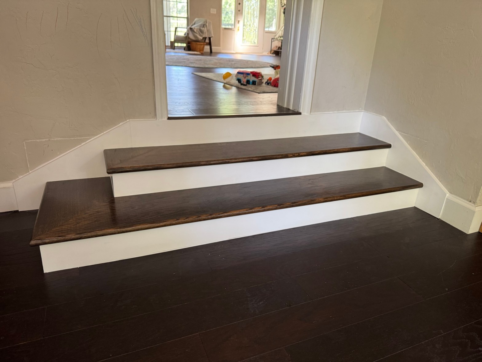 Interior steps remodel